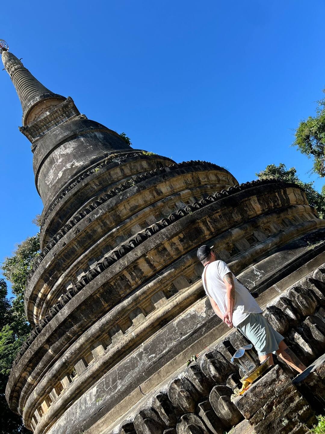 The ancient chedi at Wat Umong